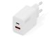 DIGITUS USB GaN Ladeger�t 30W 1x USB-C 1x USB-A Weiss