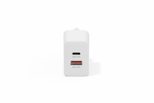 DIGITUS USB GaN Ladeger�t 30W 1x USB-C 1x USB-A Weiss