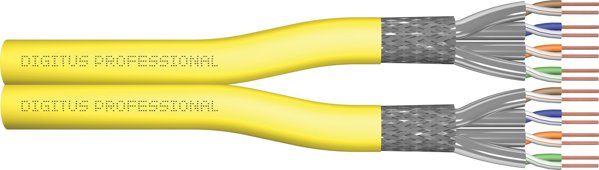 Digitus Cat.7A S/FTP, kabel instalacyjny, 100 m, dupleks, Dca-s1a d1 a1