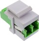 Digitus Keystone Snap-in Σύνδεσμος Οπτικών Ινών, Duplex LC/LC, Single Mode, Κεραμικός, Λευκός