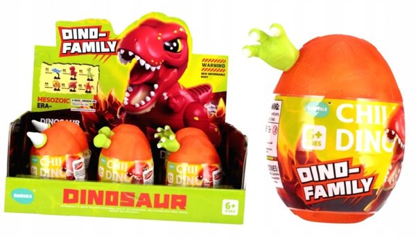 DINOZAUR W JAJU 9CM MIX3 MC DISP 6/54/108