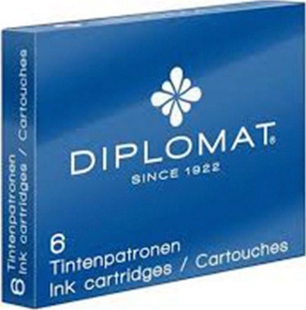 Diplomat Δοχεία Μελάνης για Πένα, Μπλε, 6 Τεμάχια (8246054)
