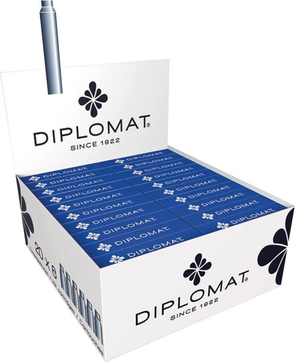 Diplomat Δοχεία Μελάνης για Πένα, Μπλε, 6 Τεμάχια (8246054)