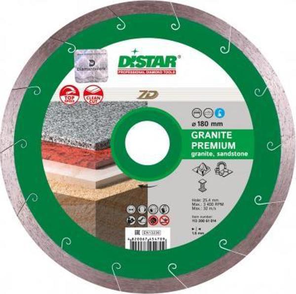 Di-Star TARCZA DIAMENTOWA DISTAR 180x1,6x8,5x25,4 Granit Premium