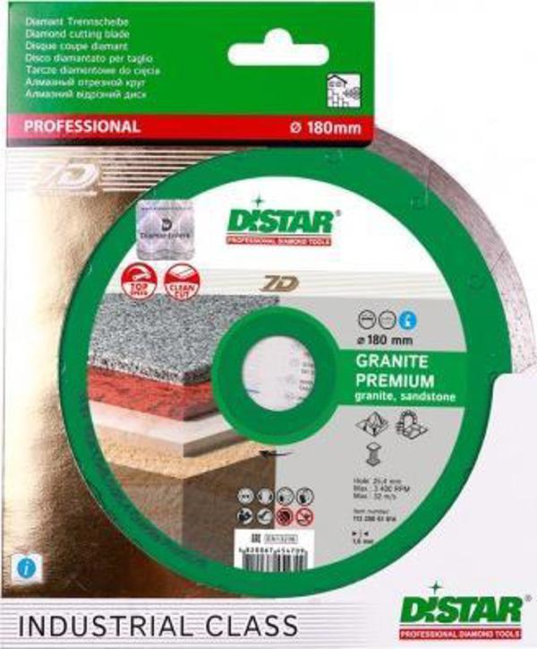 Di-Star TARCZA DIAMENTOWA DISTAR 180x1,6x8,5x25,4 Granit Premium