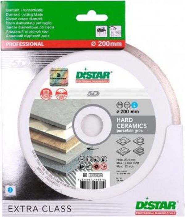 Διαμαντόδισκος Di-Star 200x1,6x10x25,4mm για Σκληρά Κεραμικά Πλακίδια