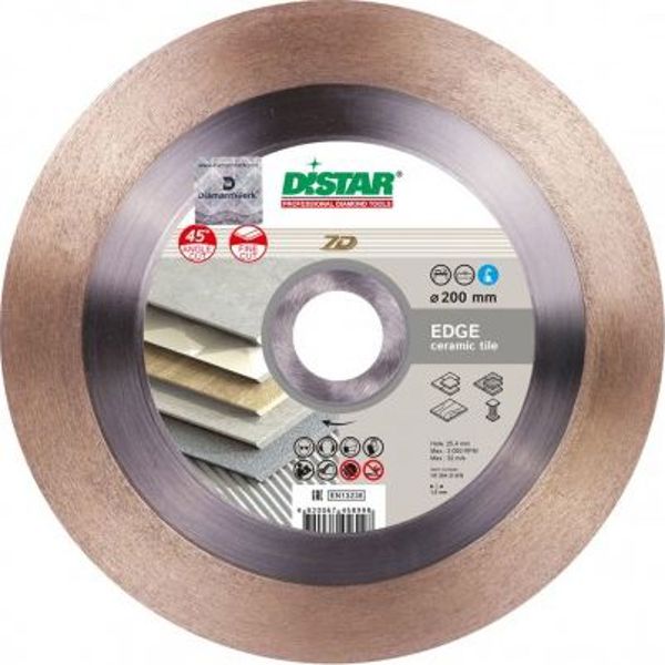Διαμαντόδισκος Di-Star 1A1R Edge 250x1,4x25,4mm για Κοπή Κεραμικών Πλακιδίων