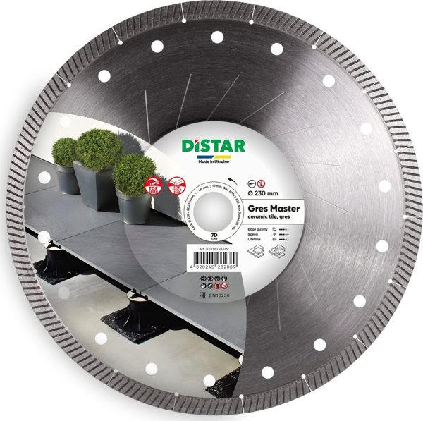 Distar Διαμαντόδισκος Κοπής 1A1R 230x22,23 Gres Master