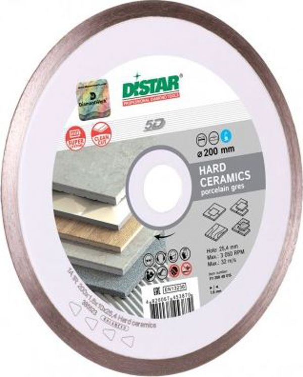 Διαμαντόδισκος Di-Star 180x1.6x10x25.4mm για Σκληρά Κεραμικά Πλακίδια