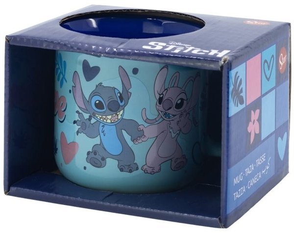 Disney Stitch - Kubek ceramiczny w pudelku prezentowym Stitch & Angel 355 ml