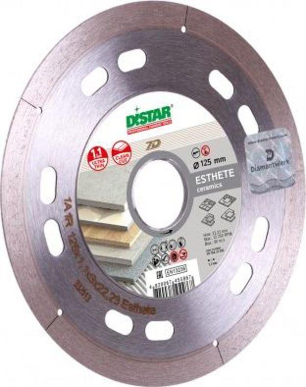 Διαμαντόδισκος Di-Star 1A1R Esthete, 115x1,1x8x22,23mm, Για Κοπή Κεραμικών Πλακιδίων