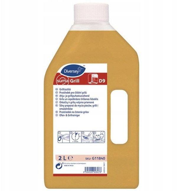Diversey Suma Grill D9 Αλκαλικό Καθαριστικό για Φούρνους και Γκριλ, 2L