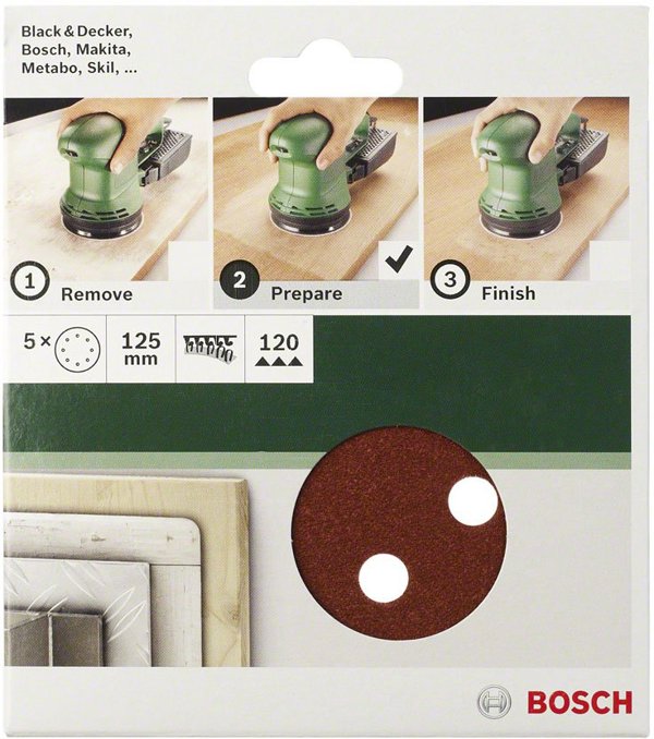DIY Schleifblatt Ø 150 mm, 2x G60/ 120/