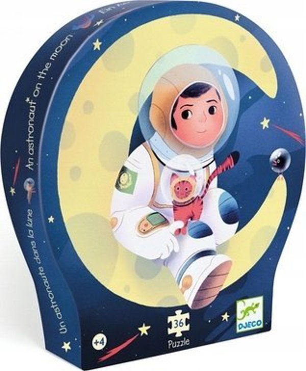 Djeco Siluetų dėlionė - Astronautas mėnulyje (36 detalės)