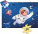 Djeco Siluetų dėlionė - Astronautas mėnulyje (36 detalės)