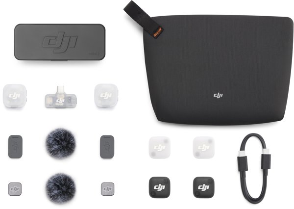 DJI Mic Mini 2 Ασύρματο Σύστημα Μικροφώνων (2 TX + 1 Mobile RX) με Φορτιζόμενη Θήκη