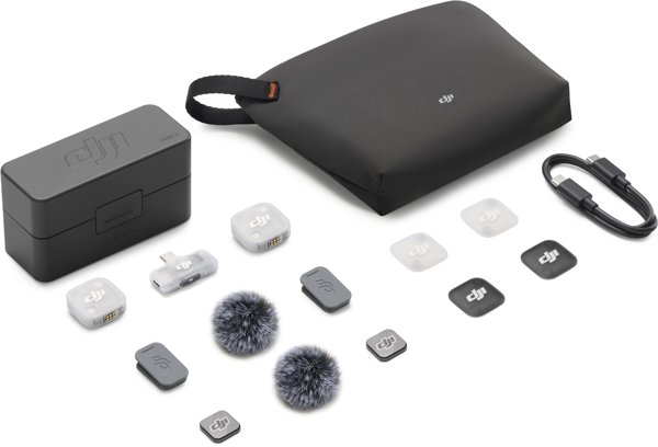 DJI Mic Mini 2 Ασύρματο Σύστημα Μικροφώνων (2 TX + 1 Mobile RX) με Φορτιζόμενη Θήκη