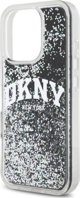 Θήκη DKNY Liquid Glitter Arch Logo για iPhone 16 Pro 6.3", Σκληρή, Μαύρη