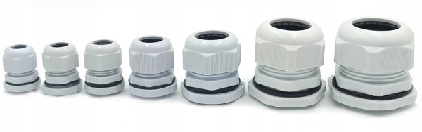 Dlawnica kablowa 25-33mm IP67 PG36 jasnoszara
