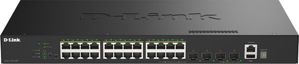 D-Link SmartPro DGS-1530-28P - Switch - Smart - 24 x 10/100/1000 (PoE+) + 4 x 10 Gigabit SFP+ - Desktop, an Rack montierbar - PoE+ (370 W)