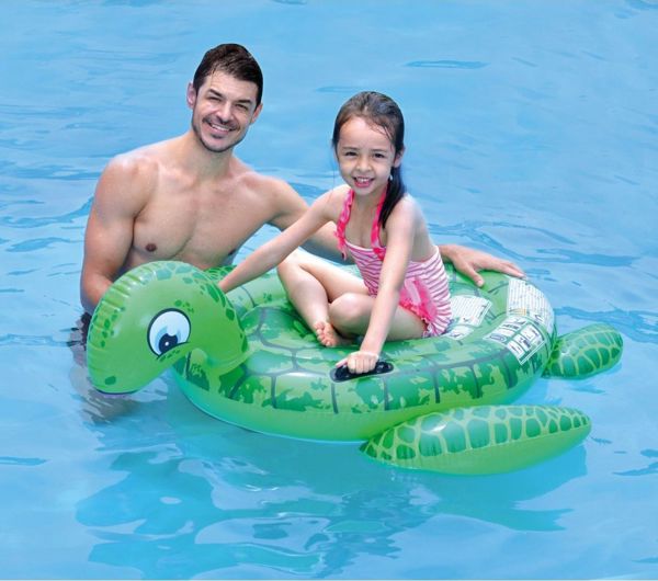 Φουσκωτή Χελώνα Θαλάσσης 140x130cm, Παιχνίδι Πισίνας για Παιδιά 37611