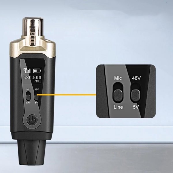 DNA WXLR1 bezprzewodowy system transmisji audio UHF USB-C +48V Phantom 2x adapter XLR/jack 6,35 mm zestaw