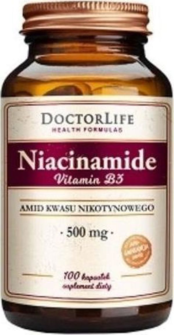 Doctor Life Niacynamid Βιταμίνη B3 500 mg 100 κάψουλες