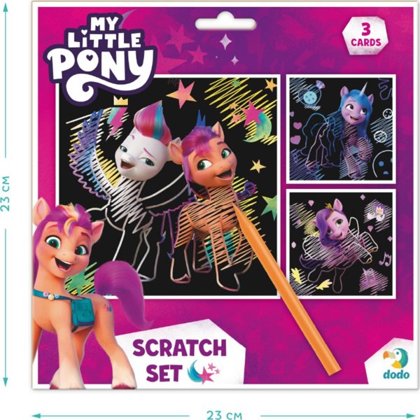 Dodo Καλλιτεχνική Ξύστρα My Little Pony Ζωγραφική με Μέθοδο Scratch για Παιδιά