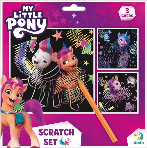 Dodo Καλλιτεχνική Ξύστρα My Little Pony Ζωγραφική με Μέθοδο Scratch για Παιδιά