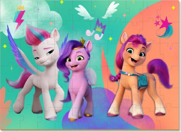 Dodo ΠΑΖΛ MY LITTLE PONY ΜΕ ΦΙΓΟΥΡΑ ΠΟΝΥ ΠΑΖΛ 60 ΚΟΜΜΑΤΙΑ ΓΙΑ ΠΑΙΔΙΑ