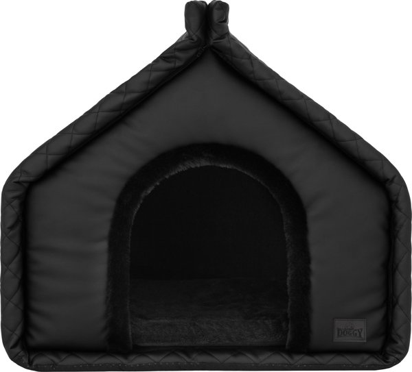 DOGGY Σπιτάκι Σκύλου R1 Buda Diamond Black Με Μόνωση, Μαύρο