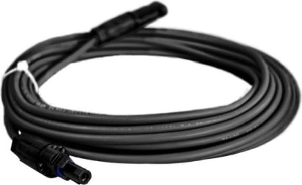 Doktorvolt ηλιακός καλώδιο επέκτασης 6mm2 με βύσματα MC4, μαύρο, μήκος 2 μέτρα