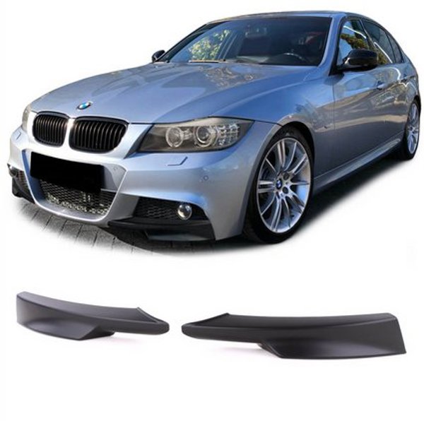 Πρόσθετο Μπροστινού Προφυλακτήρα Matt Black για BMW 3 E90 E91 Facelift 2008-2011