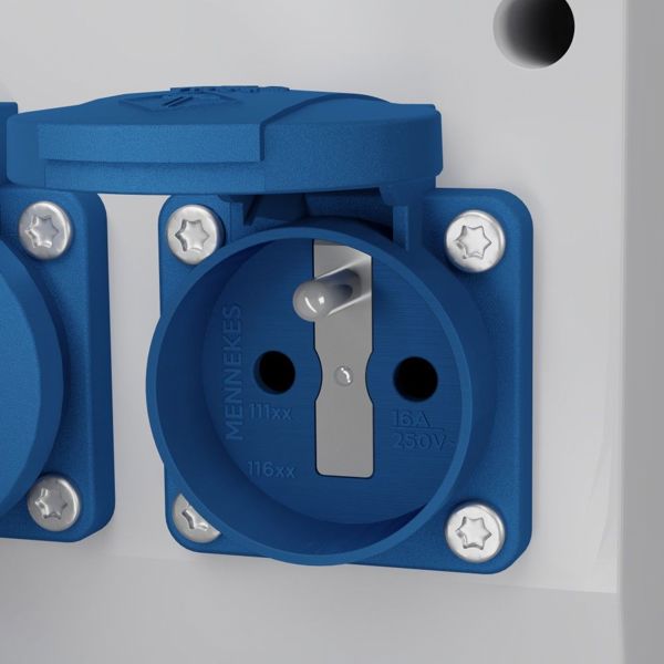 Doktorvolt Κατανεμητής Ρεύματος 2x32A & 4x230V Mennekes, Επιτοίχιος IP44, 2435