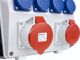 Doktorvolt Κατανεμητής Ρεύματος TD-S/FI 32A 16A, 4x230V, IP44, Mennekes Υποδοχές