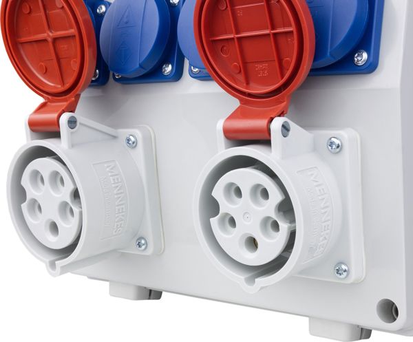 Doktorvolt Κατανεμητής Ρεύματος TD-S/FI 32A 16A, 4x230V, IP44, Mennekes Υποδοχές