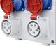 Doktorvolt Κατανεμητής Ρεύματος TD-S/FI 32A 16A, 4x230V, IP44, Mennekes Υποδοχές