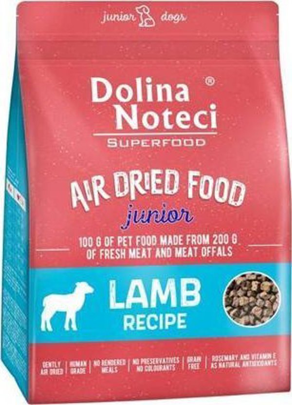 Dolina Noteci DOLINA NOTECI Superfood Junior Γεύμα με αρνί - αποξηραμένη τροφή για σκύλους 1kg