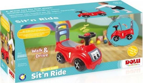 Dolu Ride-On Παιδικό Ποδήλατο/Περπατούρα Red Ridingbird, Κόκκινο, 12+ Μηνών