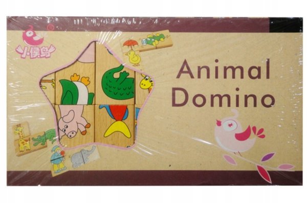 Domino drewniane
