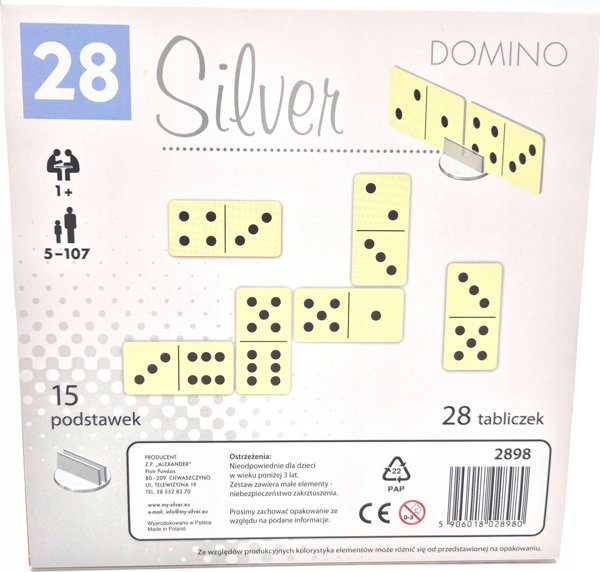 Ντόμινο κροπκι 28 Silver 28980