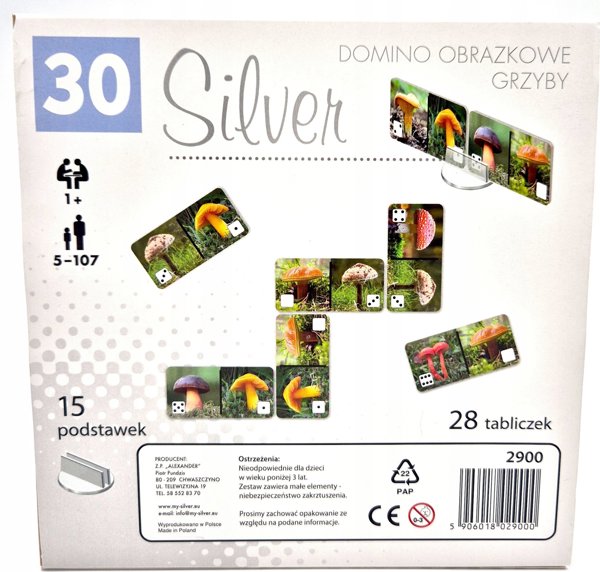 Ντόμινο μανιτάρια 30 Silver 29000