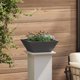 Donica Metalowa Czarna Metal 40 x 40 x 15 cm Donice