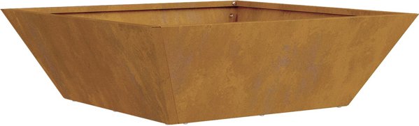 Donica metalowa Stal odporna na warunki atmosferyczne 50 x 50 x 15 cm