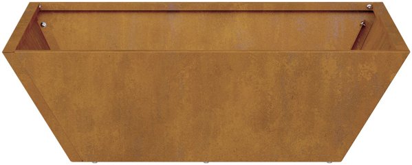 Donica metalowa Stal odporna na warunki atmosferyczne 50 x 50 x 15 cm