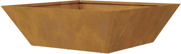 Donica metalowa Stal odporna na warunki atmosferyczne 50 x 50 x 15 cm