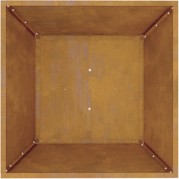 Donica metalowa Stal odporna na warunki atmosferyczne 50 x 50 x 15 cm