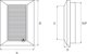Dospel standard πλαίσιο αεραγωγού / λευκό DUO SMART 90x240 DOSPEL 007-4174