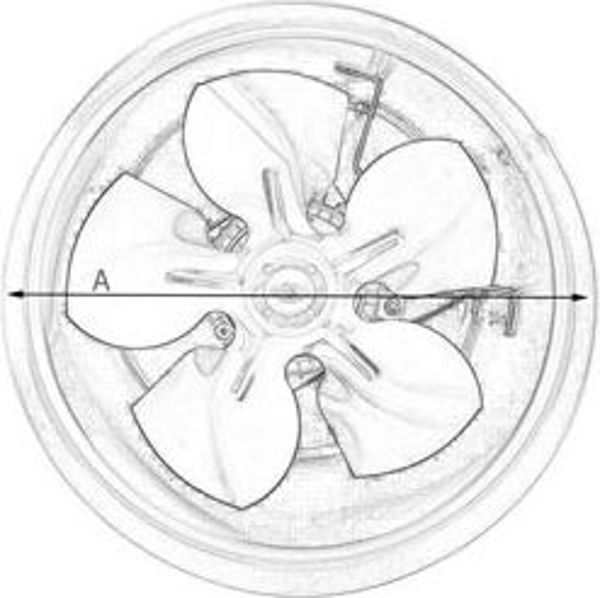 Dospel Αεραγωγικός Ανεμιστήρας 600 m3/h, 86W, 1400 rpm, από Γαλβανισμένο Φύλλο, 5901560503848