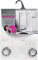 Douceur d`Interieur Κουρτίνα παραθύρου με θηλιές DIXIE, 140 x 240 εκ., λευκή με χρυσό σχέδιο